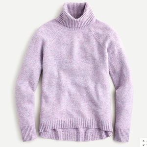 J. Crew Lavender Wool-blend Turtleneck Sweater
